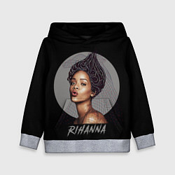 Толстовка-худи детская Rihanna, цвет: 3D-меланж