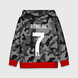 Толстовка-худи детская Ronaldo 7: Camo Sport, цвет: 3D-красный