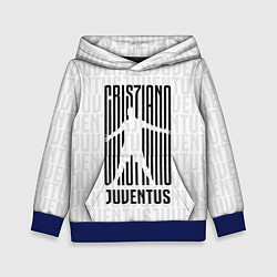Толстовка-худи детская Cris7iano Juventus, цвет: 3D-синий