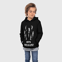 Толстовка-худи детская BTS Group, цвет: 3D-меланж — фото 2