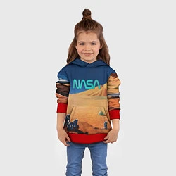 Толстовка-худи детская NASA on Mars, цвет: 3D-красный — фото 2