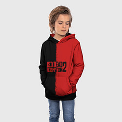 Толстовка-худи детская RDD 2: Black & Red, цвет: 3D-черный — фото 2