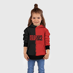 Толстовка-худи детская RDD 2: Black & Red, цвет: 3D-черный — фото 2