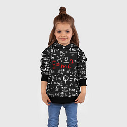 Толстовка-худи детская E=mc2: Black Style, цвет: 3D-черный — фото 2