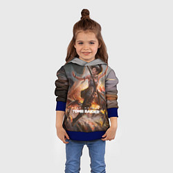 Толстовка-худи детская Tomb Raider, цвет: 3D-синий — фото 2