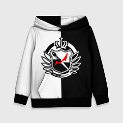 Толстовка-худи детская MONOKUMA SCHOOL, цвет: 3D-черный