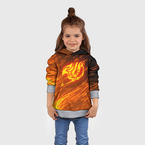 Детская толстовка NATSU DRAGNEEL / 3D-Меланж – фото 4