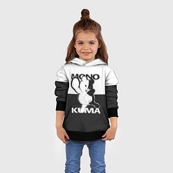Толстовка-худи детская Monokuma, цвет: 3D-черный — фото 2