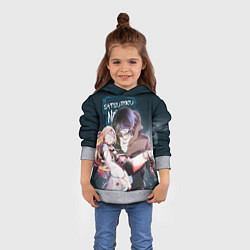 Толстовка-худи детская Satsuriku no tenshi, цвет: 3D-меланж — фото 2