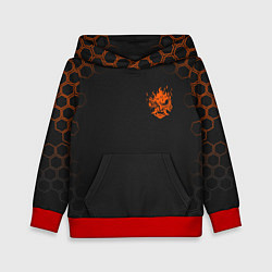 Толстовка-худи детская Cyberpunk 2077: Samurai, цвет: 3D-красный