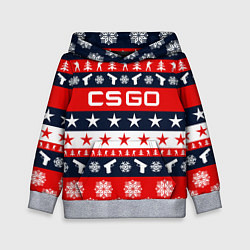 Толстовка-худи детская CS:GO New Year, цвет: 3D-меланж