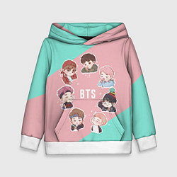 Толстовка-худи детская BTS Boys, цвет: 3D-белый