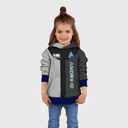 Толстовка-худи детская Detroit: Android RK900, цвет: 3D-синий — фото 2