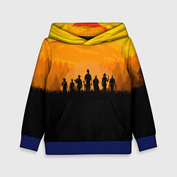 Толстовка-худи детская Red Dead Redemption: Orange Sun, цвет: 3D-синий