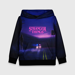 Толстовка-худи детская Stranger Things: Neon Road, цвет: 3D-черный