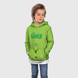 Толстовка-худи детская The Grinch, цвет: 3D-белый — фото 2