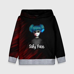 Толстовка-худи детская Sally Face окровавленное лицо, цвет: 3D-меланж
