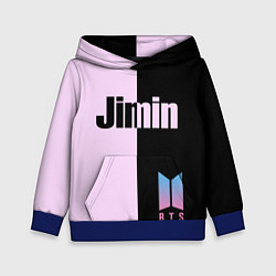 Толстовка-худи детская BTS Jimin, цвет: 3D-синий