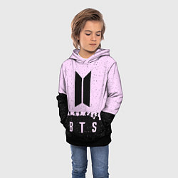 Толстовка-худи детская BTS Boys, цвет: 3D-черный — фото 2