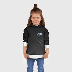 Толстовка-худи детская BMW, цвет: 3D-белый — фото 2