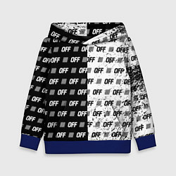 Толстовка-худи детская Off-White: Black & White, цвет: 3D-синий