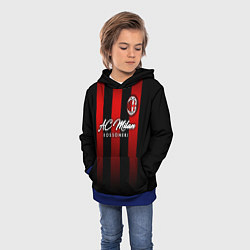 Толстовка-худи детская AC Milan, цвет: 3D-синий — фото 2