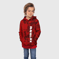 Толстовка-худи детская ROBLOX: Red Camo, цвет: 3D-красный — фото 2