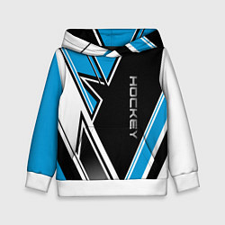 Детская толстовка Hockey black blue white
