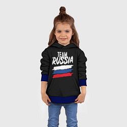 Толстовка-худи детская Team Russia, цвет: 3D-синий — фото 2