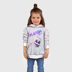 Толстовка-худи детская Marshmello: New DJ, цвет: 3D-белый — фото 2