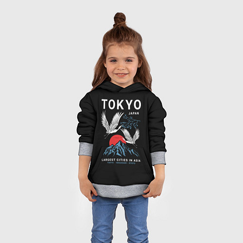 Детская толстовка Tokyo / 3D-Меланж – фото 4