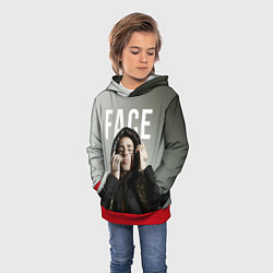 Толстовка-худи детская FACE: Slime, цвет: 3D-красный — фото 2