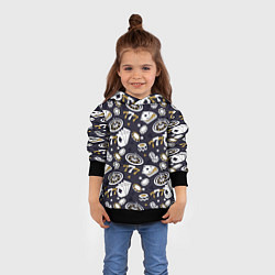 Толстовка-худи детская Казино 777, цвет: 3D-черный — фото 2