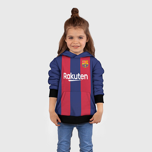 Детская толстовка Barcelona home v2 19-20 / 3D-Черный – фото 4