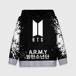 Толстовка-худи детская BTS ARMY, цвет: 3D-меланж