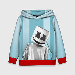 Толстовка-худи детская Marshmello, цвет: 3D-красный