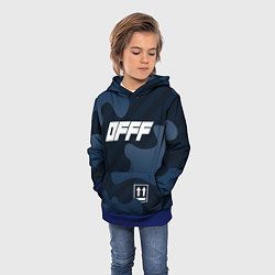 Толстовка-худи детская Off-White, цвет: 3D-синий — фото 2