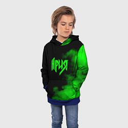 Толстовка-худи детская Ария, цвет: 3D-синий — фото 2