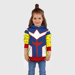 Толстовка-худи детская ALL MIGHT MY HERO ACADEMIA MHA МОЯ ГЕРОЙСКАЯ АКАДЕ, цвет: 3D-красный — фото 2