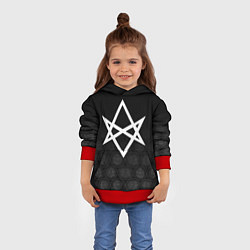 Толстовка-худи детская BRING ME THE HORIZON, цвет: 3D-красный — фото 2