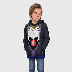 Толстовка-худи детская Overlord Momonga, цвет: 3D-синий — фото 2