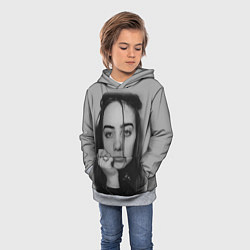 Толстовка-худи детская BILLIE EILISH, цвет: 3D-меланж — фото 2