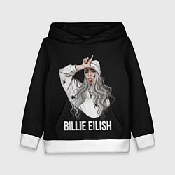 Толстовка-худи детская BILLIE EILISH, цвет: 3D-белый