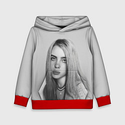 Толстовка-худи детская BILLIE EILISH, цвет: 3D-красный