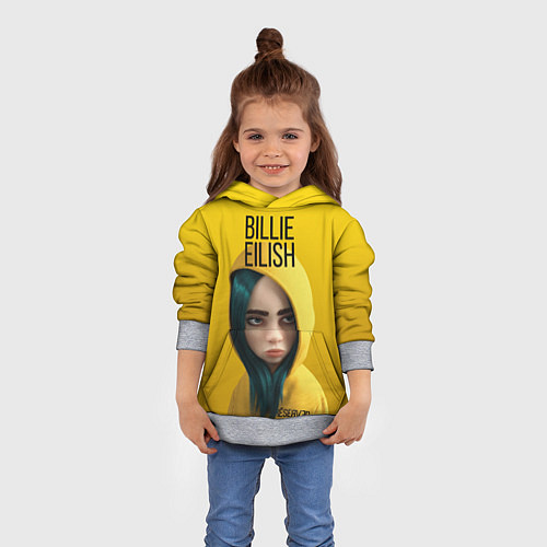 Детская толстовка BILLIE EILISH: Yellow Girl / 3D-Меланж – фото 4