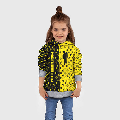 Детская толстовка BILLIE EILISH x LV Yellow / 3D-Меланж – фото 4