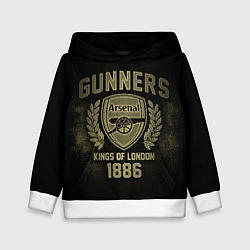 Толстовка-худи детская Arsenal, цвет: 3D-белый