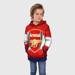 Толстовка-худи детская Arsenal, цвет: 3D-синий — фото 2
