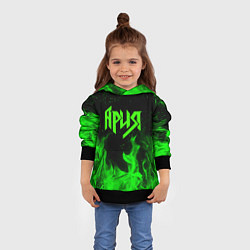 Толстовка-худи детская АРИЯ, цвет: 3D-черный — фото 2