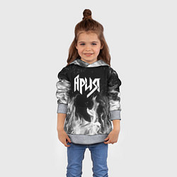 Толстовка-худи детская АРИЯ, цвет: 3D-меланж — фото 2